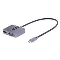 ADAPTADOR DE VIDEO USB C, ADAPTADOR MULTIPUERTOS USB C A HDMI VGA CON SALIDA DE AUDIO DE 3.5MM, HDR 4K A 60HZ, PD 3.0 DE 100W, COMPATIBLE CON THUNDERBOLT 3/4 - STARTECH.COM MOD. 122-USBC-HDMI-4K-VGA