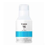 BOTELLA DE TINTA CANON GI-16 CYAN,RENDIMIENTO 9,000 PAGINAS,COMPATIBLE MAXIFY GX7010,MAXIFY GX6010,MAXIFY GX5010