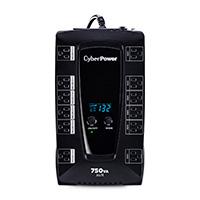NO BREAK CYBERPOWER (AVRG750LCD) 760VA / 450 WATTS, INTERACTIVO, TORRE, PANTALLA LCD, 12 × NEMA 5-15R, 6 RESPALDO Y 6 SUPRESIÓN, 3 AÑOS INCLUYENDO BATERÍA.