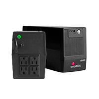 NO-BREAK INTERACTIVO SMARTBITT  SBNB600   600VA/300 W, CLAVIJA NEMA 5-15P, 4 CONTACTOS TIPO NEMA 5-15R, TODOS CON RESPALDO DE BATERIAS, REGULACION Y SUPRESION DE PICOS.