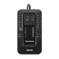 [FR-1627] NO BREAK CYBERPOWER (EC450G) 450VA / 260W, STANDBY, GABINETE COMPACTO, 8 × NEMA 5-15R (1 SUPRESIÓN SOLAMENTE, 3 SUPRESIÓN CON MODO ECO, 4 SUPRESIÓN CON BATERÍA DE RESPALDO), GARANTÍA 3 AÑOS.