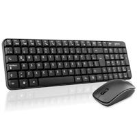 [KB-1113] COMBO TECLADO MULTIMEDIA Y MOUSE OPTICO GHIA / GT4000BB / INALAMBRICO / RECEPTOR USB / NEGRO