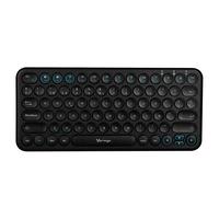 [KB-1132] TECLADO MULTIDISPOSITIVO (HASTA 3)/ VORAGO / KBW-400, SLIM REGARGABLE TIPO C 2 BLUETOOTH WIRELESS NEGRO