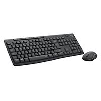 TECLADO Y MOUSE LOGITECH MK295 SILENT INALAMBRICO RECEPTOR USB (ESPAÑOL) NEGRO