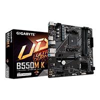 [MB-1261] MB GIGABYTE AMD B550M K S-AM4 5A GEN/4X DDR4 3200/DP/HDMI/M.2/4X USB 3.2/MICRO ATX/GAMA MEDIA/GAMER
