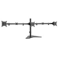 [AC-12409] SOPORTE ACTECK ENFORCE ZONE-B SM435 / DE ESCRITORIO / 3 MONITORES / 17 - 32 PULG / HASTA 9 KG POR BRAZO / INCLINACION Y GIRO AJUSTABLE / VESA 75 - 100 MM / ORGANIZADOR DE CABLES / NEGRO / AC-939676