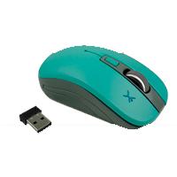 [MS-1241] MOUSE INALAMBRICO OPTICO 800 A 1600 DPI SIMETRICO DONGLE USB PERFECT CHOICE ESSENTIAL - TURQUESA