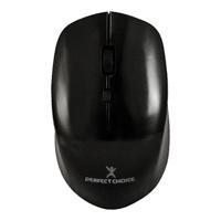MOUSE INALAMBRICO 1600 DPI OPTICO CONECTOR USB PERFECT CHOICE ROOT PRO - NEGRO