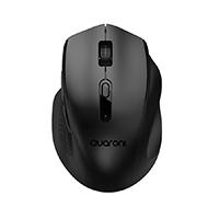[MS-1571] MOUSE INALAMBRICO ERGONMICO CON TEXTURA QUARONI 5 SCROLL/RECEPTOR 2.4 GHZ/800 - 2400 DPI/PTICO/4 NIVELES/NEGRO