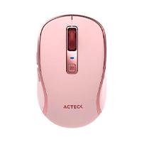 MOUSE ACTECK OPTIMIZE TRIP PRO MI580 / INALAMBRICO / 1600 DPI AJUSTABLE / 6 BOTONES SCROLL / RECARGABLE / DUAL DONGLE USB 2.4 GHZ 2 BLUETOOTH / WIN MAC ANDROID / ROSA / AC-939614