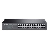 SWITCH | TP-LINK | TL-SG1024D | 24 PUERTOS RJ45 GIGABIT 10/100/1000 | NO ADMINISTRABLE |PARA ESCRITORIO O RACK 13 PULGADAS