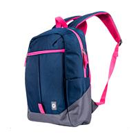[AC-13034] MOCHILA - BACKPACK - TECHZONE - TZLBP26-A - 16 PULGADAS - 7 COMPARTIMIENTOS - AZUL/ROSA/GRIS