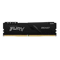 [RAM-4135] MEMORIA RAM KINGSTON DIMM DDR4 32GB 3600MT/S FURY BEAST BLACK XMP CL18 288PIN 1.35V C/DISIPADOR DE CALOR P/PC/GAMER/ALTO RENDIMIENTO KF436C18BB/32