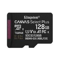 MEMORIA FLASH MICRO SD KINGSTON SDXC CANVAS SELECT PLUS 128GB 150MB/S UHS-I U1 V10 SIN/ADAPTADOR (SDCS3/128GBSP)