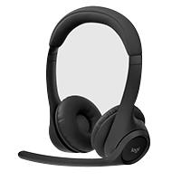 AUDIFONOS DIADEMA LOGITECH ZONE 300 INALAMBRICOS BLUETOOTH RECARGABLE TYPE C NEGRO