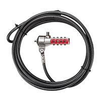 CANDADO DE SEGURIDAD TARGUS PA410U DEFCON CL C/COMBINACION COLOR NEGRO