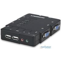 [AC-2990] SWITCH KVM,MANHATTAN,151269, DESKTOP USB 41 CON CABLESAUDIO