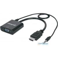 [AC-4065] CONVERTIDOR VIDEO,MANHATTAN,151559, HDMI A SVGAAUDIO, BOLSA