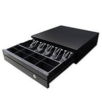 [CAJ-26] CAJON DE DINERO GHIA GCD581 / ACERO / 5 BILLETES / 8 MONEDAS / RJ11 / NEGRO