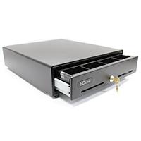 [CAJ-27] CAJON DE DINERO EC LINE JUNIOR EC-G5100-II, NEGRO, COMPARTIMENTOS 4 BILLETES - 8 MONEDAS, RJ11