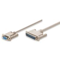 [CB-227] CABLE NULL,MANHATTAN,314770, MODEM DB9H-DB25M 1.8M, MOL