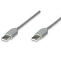 CABLE USB,MANHATTAN,317887, A-A 1.8M, GRIS