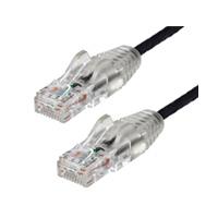 [CB-2437] CABLE DE 30CM DE RED ETHERNET CAT6 DELGADO SIN ENGANCHES - CABLE DE RED SNAGLESS - NEGRO - STARTECH.COM MOD. N6PAT1BKS