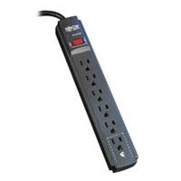 [AC-5220] SUPRESOR DE PICOS PROTEC IT TRIPP-LITE TLP606B C/ 6 CONTACTOS, CABLE 1.83 M 6 PIES, 790 JOULES, LED DE DIAGNOSTICO, GABINETE EN NEGRO.