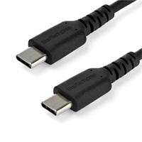 [CB-2495] CABLE DE CARGA DE 1M USB C - DE CARGA RAPIDA USB 2.0 TIPO C A USB C REVESTIMIENTO TPE DE FIBRA DE ARAMIDA M/M 60W NEGRO - STARTECH.COM MOD. RUSB2CC1MB