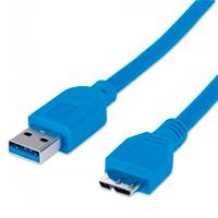 [CB-392] CABLE USB,MANHATTAN,325424, V3.0 A-MICRO B 2.0M AZUL