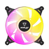 [CF-284] VENTILADOR OCELOT GAMING OF-3 / 120MM / ARGB / 38.5 CFM / 1200 RPM / 21.2 DB / 4 PINES / COLOR NEGRO