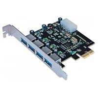 [AC-6709] TARJETA USB,MANHATTAN,152891, V3 PCI EXPRESS 4 PTOS ESTANDAR-BRACKET
