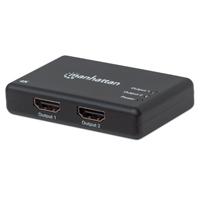 [AC-7660] VIDEO SPLITTER,MANHATTAN,207669, HDMI 4K@30HZ, 1 IN:2 OUT,  AC