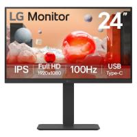 [MNL-2935] MONITOR PC LG B2B 24BA750-B FHD 24 IPS,USB-C Y RJ45,1920X1080,100HZ,16:9,BRILLO 250CD/M2,SRGB99%,TR5MS,1300:1,KVM,HDMI,DISPLAYPORT,ALTA VOZ 2WX2,INCLINACION-ALTURA-GIRO-PIVOTE