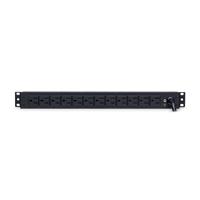 [AC-8209] PDU CYBERPOWER (PDU15B12R) 12 SALIDAS NEMA 5-15R, MONTAJE 1U. SALIDA DE 100-125 V 15A.