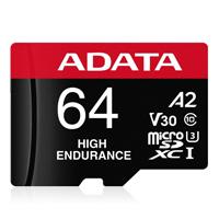 [RAM-4252] MEMORIA ADATA MICRO SDXC/SDHC 64GB UHS-I VIDEOVIGILANCIA 24/7 100MB/80MB 4K CLASE 10 U3 V30 A2 C/ADAPTADOR AUSDX64GUI3V30SHA2-RA1