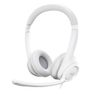 AUDIFONOS DIADEMA LOGITECH H390 SUPRESION DE RUIDO CONTROL DE VOLUMEN USB BLANCO