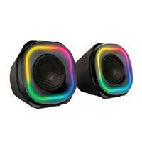 [SPK-2384] BOCINA GAMER BALAM RUSH GLIMM QUAD BG555 / ALAMBRICA USB / BLUETHOOTH - 3.5 MM / SONIDO ESTEREO / 10 W / ILUMINACION LED / NEGRO / BR-937016