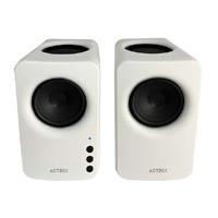 [SPK-2462] BOCINAS ACTECK DYNAMIC EXACT MINI BS475 / INALAMBRICA / 10 W RMS / SONIDO ESTEREO 2.0 / CONEXION BLUETOOTH - AUX / CONTROL DE VOLUMEN / INDICADOR LED / BLANCO / AC-936378