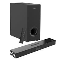 [SPK-2628] BARRA DE SONIDO ACTECK DYNAMIC THIN BS600 / 3 BOOCINAS + SUBWOOFER / SONIDO ESTEREO 2.1 / 60 W / 80 DB / 3.5 MM - USB - HDMI - OPTICAL - BLUETOOTH 5.3 / NEGRO / AC-940801