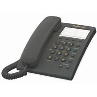 [TEL-23] TELEFONO PANASONIC KX-TS550MEB ALAMBRICO BASICO UNILINEA CON MARCADOR RAPIDO DE 10 NUMEROS CONTROL DE VOLUMEN DE 4 NIVELES NEGRO