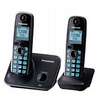 [TEL-26] TELEFONO PANASONIC KX-TG4112ME INALAMBRICO BASE HANDSET PANTALLA LCD 1.8 COLOR AZUL TECLADO ILUMINADO ALTAVOZ 50 NUMERO EN DIRECTORIO BLOQUEO DE LLAMADAS NO DESEADAS NEGRO