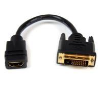 [AC-8493] CABLE ADAPTADOR DE 20CM HDMI A DVI - DVI-D MACHO - HDMI HEMBRA - CABLE CONVERTIDOR DE VIDEO - NEGRO - STARTECH.COM MOD. HDDVIFM8IN
