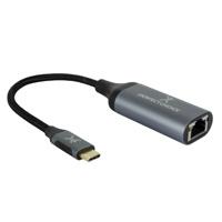 ADAPTADOR USB TIPO C A ETHERNET RJ45 HASTA 1000 MBPS PERFECT CHOICE - GRIS