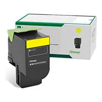 [CN-3779] TONER LASER LEXMARK COLOR AMARILLO RENDIMIENTO ESTANDAR, NP 78C40Y0, HASTA 1400 PAGINAS, MODELOS CX622ADE, CS421DN, CS521DN, CX625ADHE CX522ADE, CS622DE, CX421ADN
