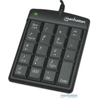 [KB-354] TECLADO,MANHATTAN,176354, NUMERICO USB NEGRO