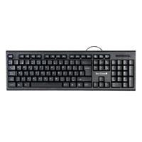 [KB-633] TECLADO TECHZONE TZ16TEC01-ALA ALAMBRICO STANDARD USB ERGONOMICO NEGRO