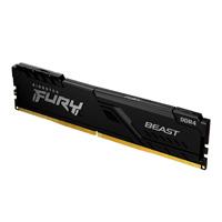 [RAM-3693] MEMORIA RAM KINGSTON DIMM DDR4 8GB 3200MT/S FURY BEAST BLACK CL16 288PIN 1.35V C/DISIPADOR DE CALOR P/PC/GAMER/ALTO RENDIMIENTO KF432C16BB/8