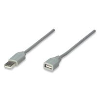 [CB-202] CABLE USB,MANHATTAN,317238, EXTENSION 3.0M, GRIS