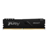 MEMORIA RAM KINGSTON DIMM DDR4 32GB 3200MT/S FURY BEAST BLACK XMP CL16 288PIN 1.35V C/DISIPADOR DE CALOR P/PC/GAMER/ALTO RENDIMIENTO KF432C16BB/32